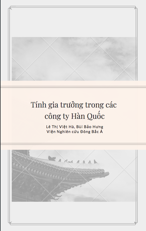 Tính "gia trưởng" trong các công ty Hàn Quốc - Lê Thị Việt Hà, Bùi Bảo Hưng