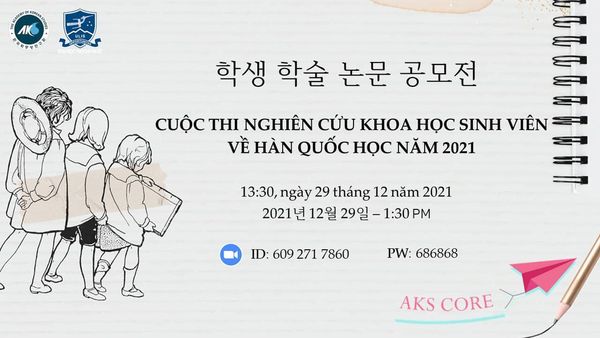 KẾT QUẢ VÒNG CHUNG KHẢO CUỘC THI NCKHSV VỀ HÀN QUỐC HỌC